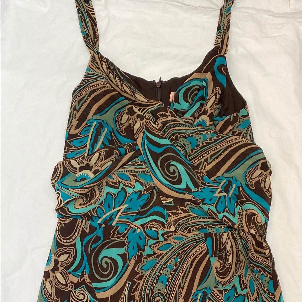 ankle-length paisley vintage bandolino dress